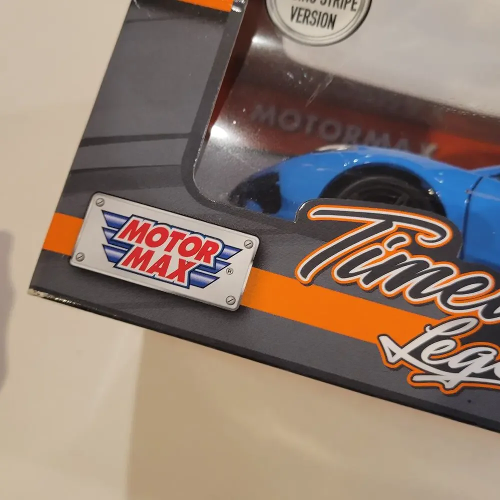 Motormax Timeless Legends 1:24 Corvette C8 Stingray 2020 Blue Diecast Car New